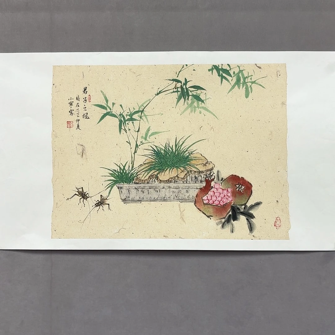 国画亲笔手绘放心去藏