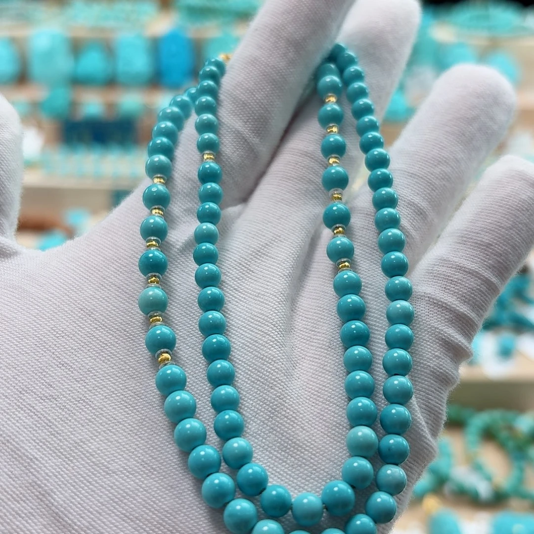 绿松石18K金镶嵌珠宝奇石