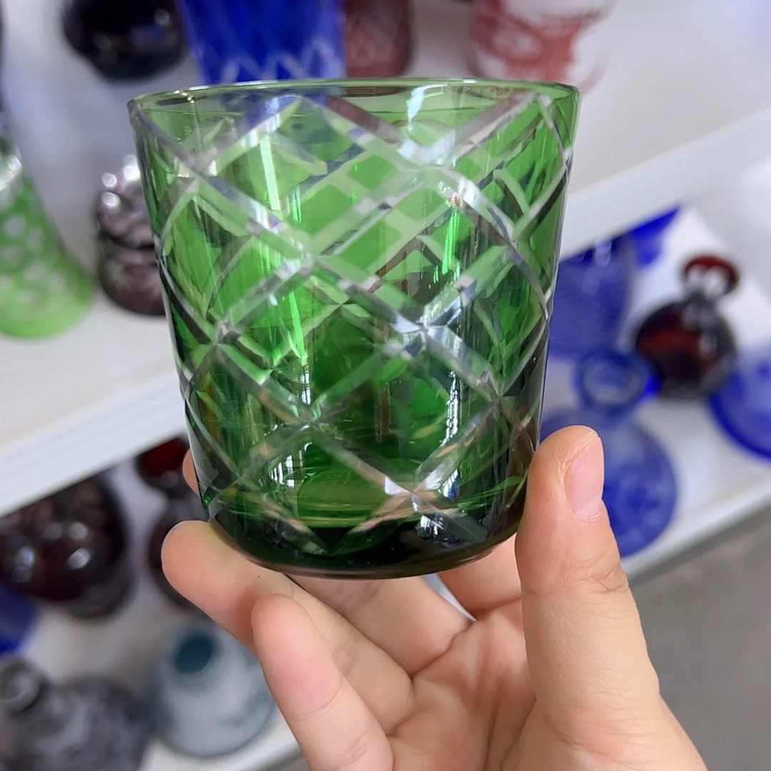 水晶玻璃平底款微瑕一个