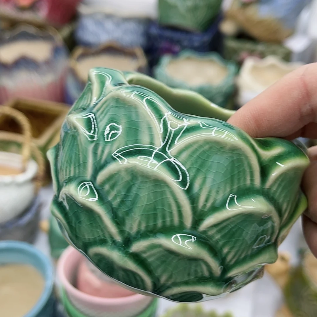 【闪购商品】陶瓷多肉绿植陶瓷花盆