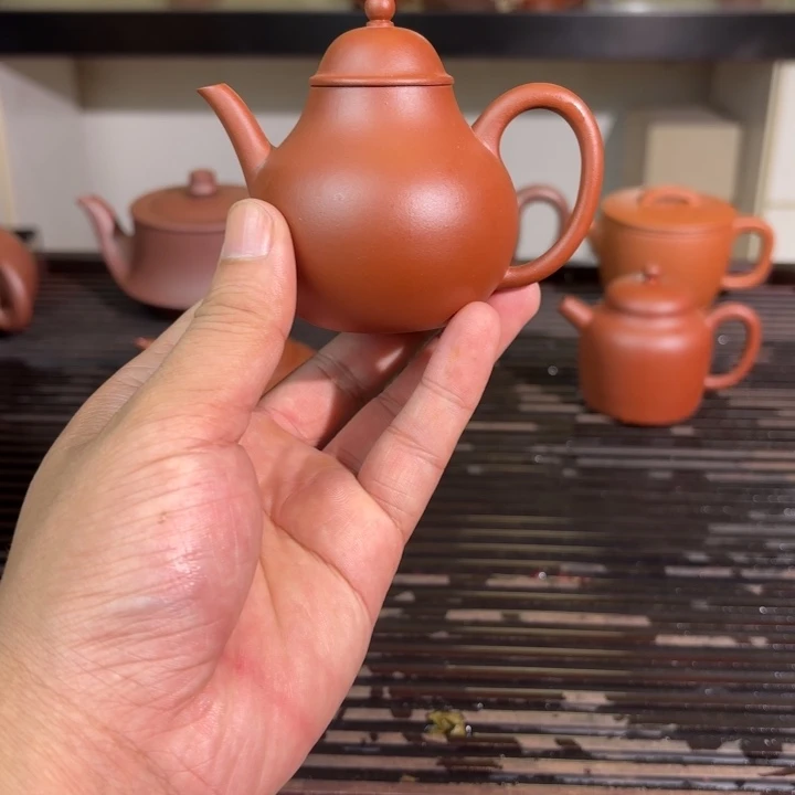 紫砂茶壶高梨形独孔