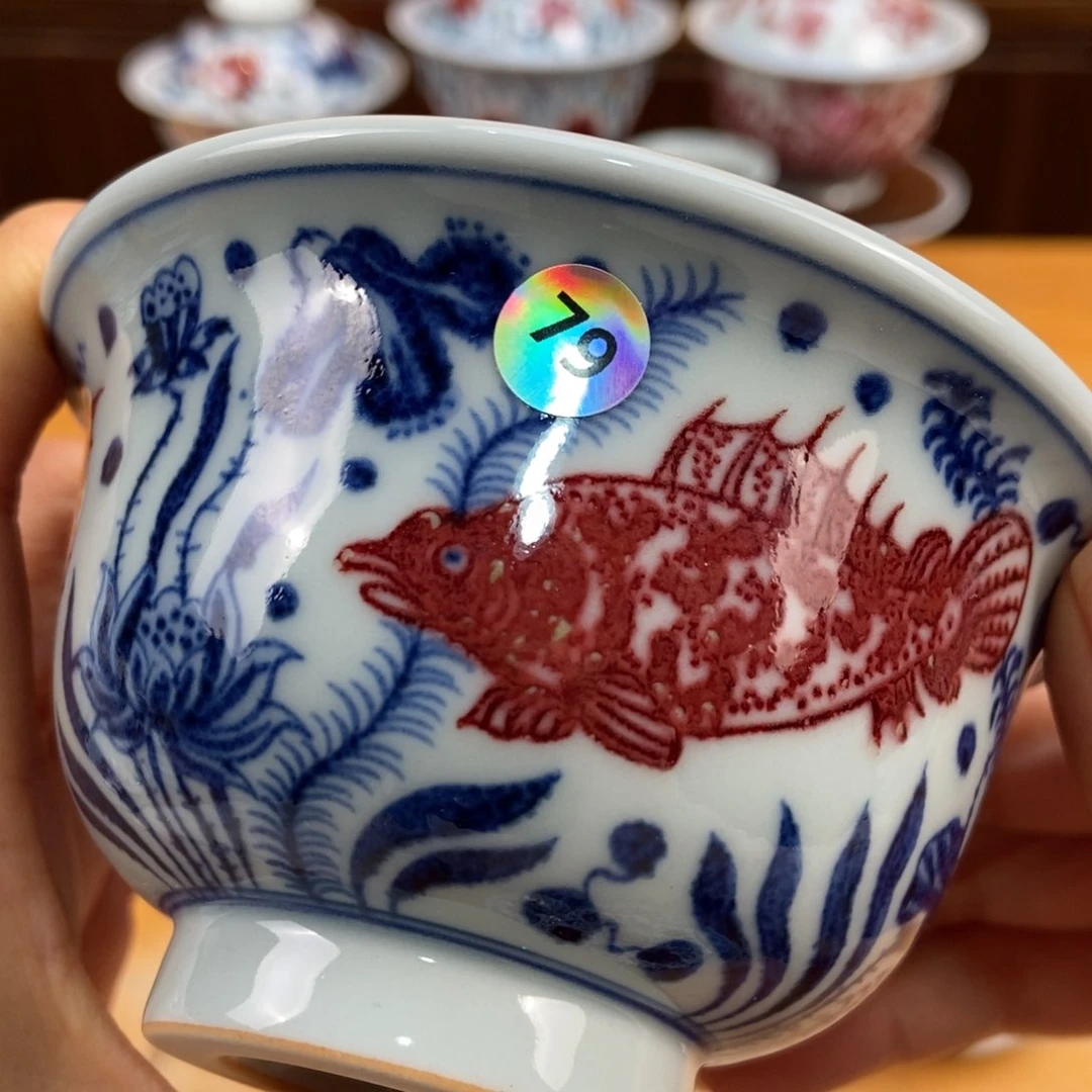 手绘现代茶具非古董