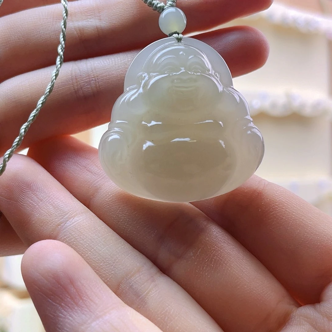 京***京和田玉未镶嵌吊坠(赠链)