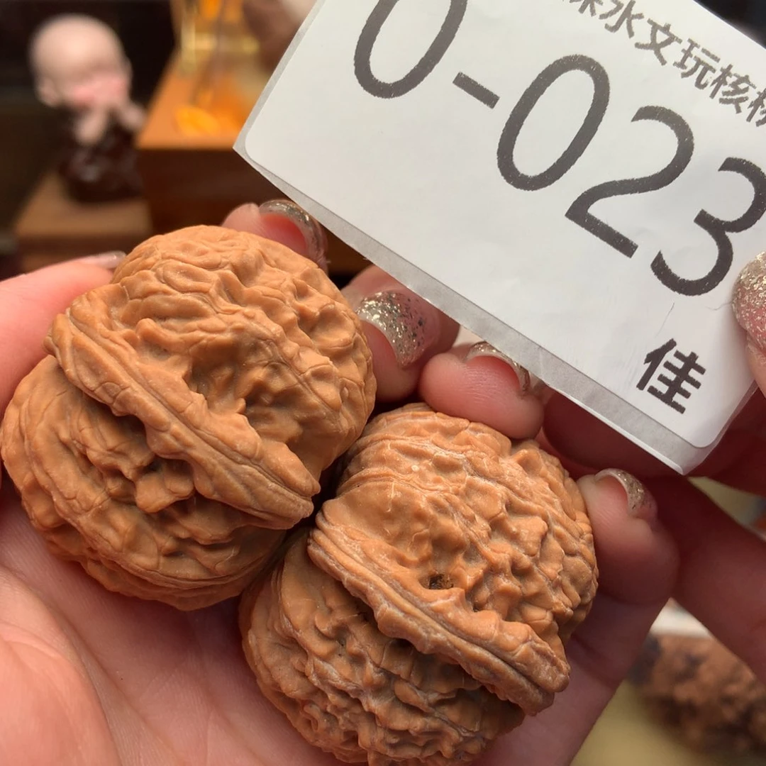 文玩核桃把件42球白