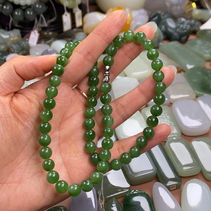 和田玉未镶嵌手链