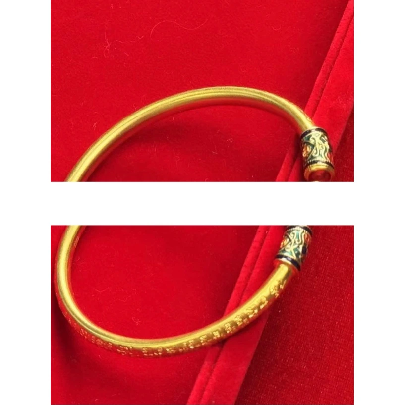 足银珐琅手镯 胖胖珐琅开口手镯【】