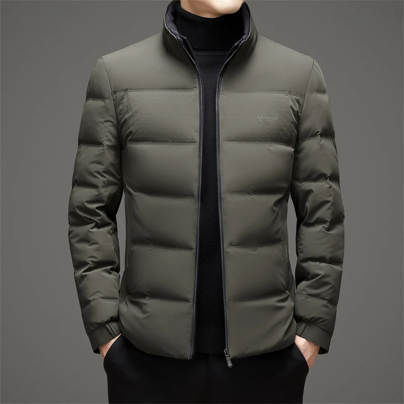 JOZDICE/纪治迪哲羽绒服外套冬季潮流立领简约柔软羽绒服男款