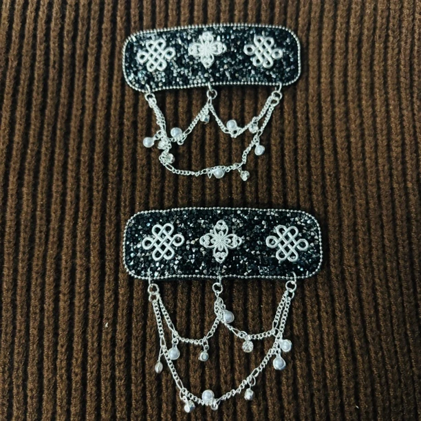 蒙古元素发卡时尚简约大气民族风配饰