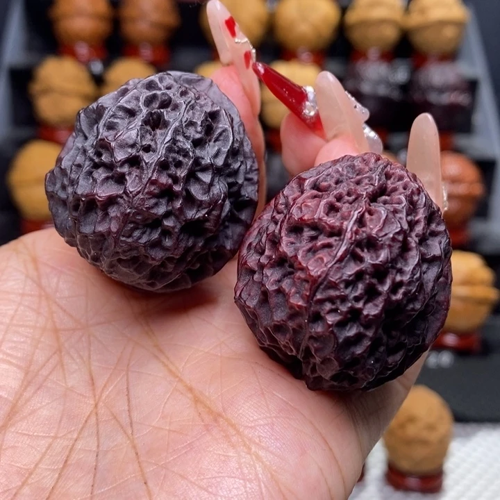 文玩核桃把件乔七星绣球8号