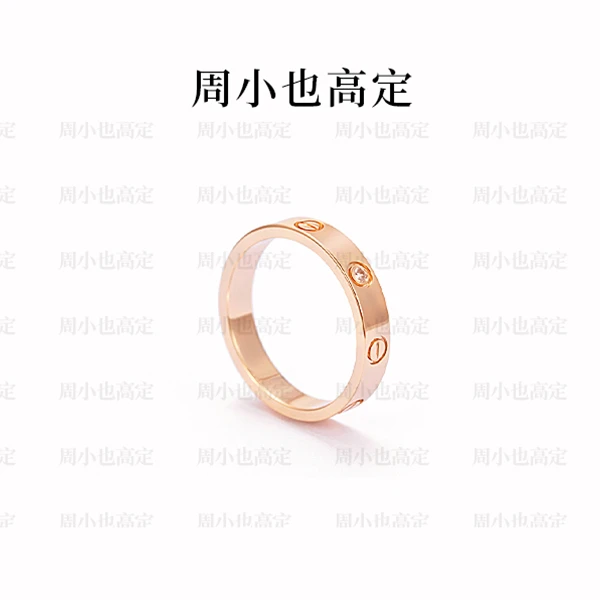 合金戒指 6钻8钻单钻螺纹宽版无钻爆款素图情侣戒指