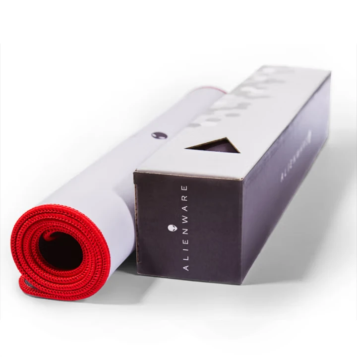 ALIENWARE AURORA 外星人超大号加厚软垫天然橡胶黑色织物鼠标垫