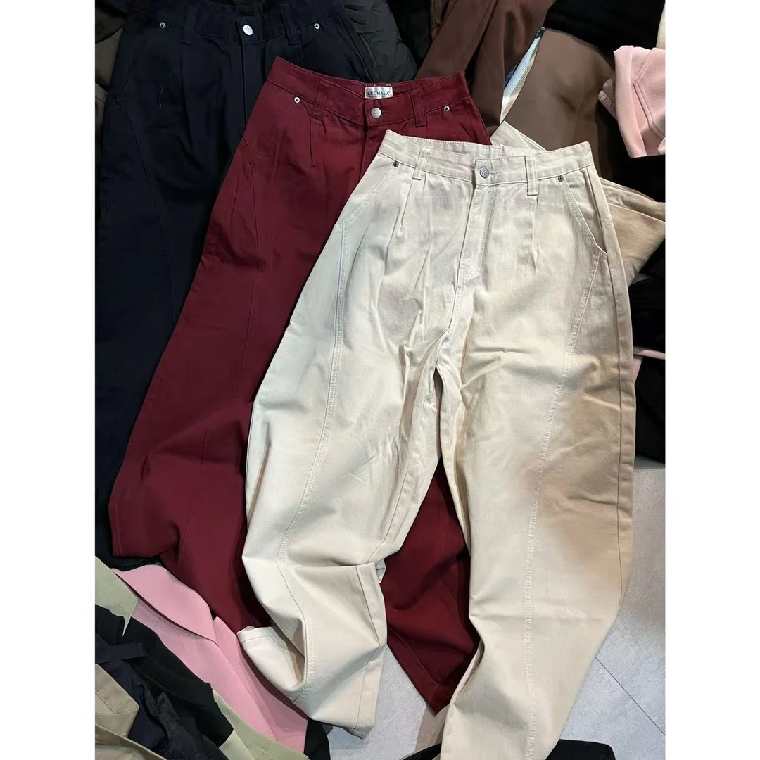 晓宇女装年终特价 黑红米休闲裤