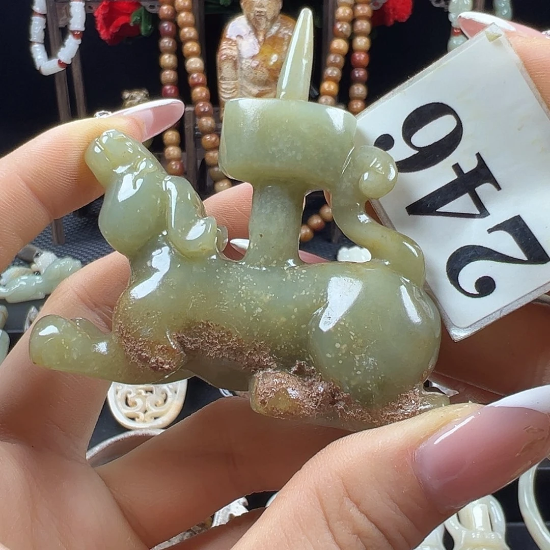 和田玉未镶嵌挂件