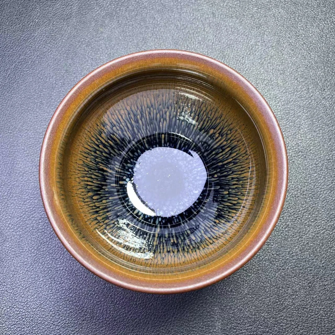 兔毫束口器型原矿原釉建窑建盏天目盏陶瓷主人杯茶杯纯手工品茗杯