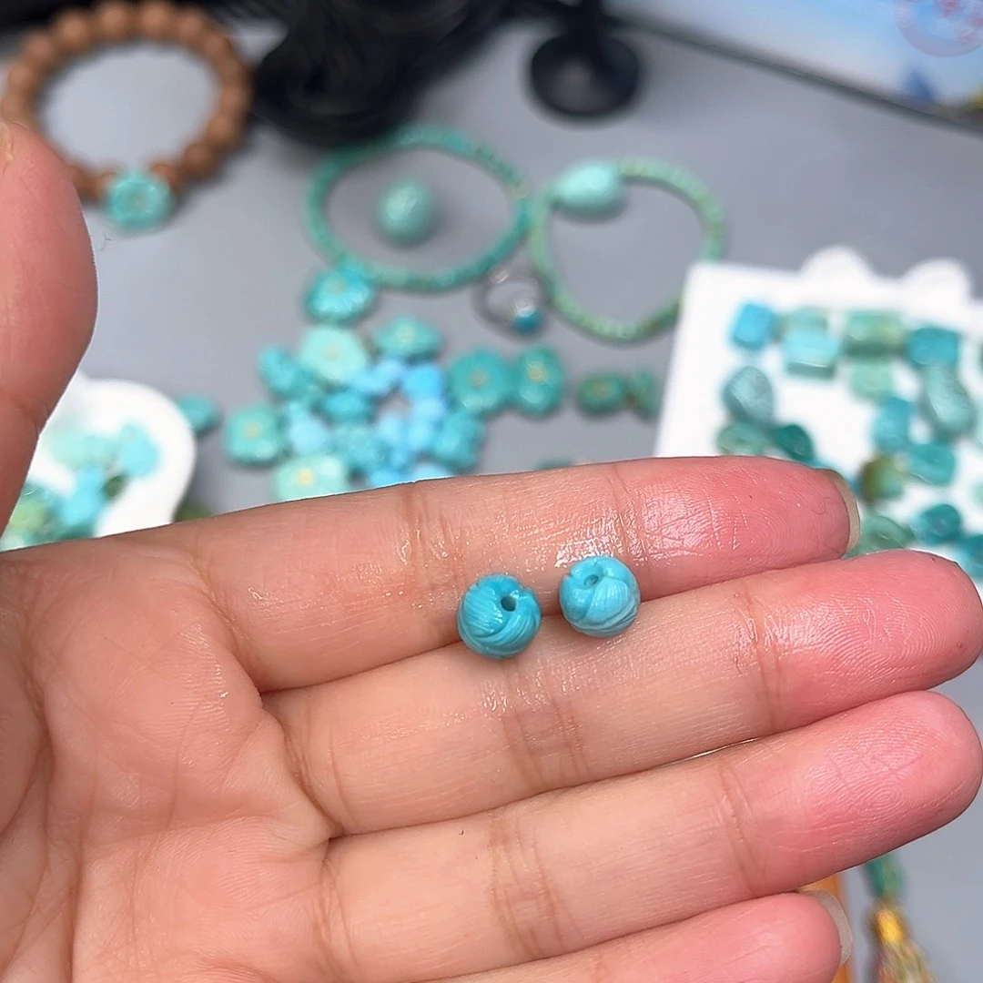 绿松石未镶嵌珠宝半成品