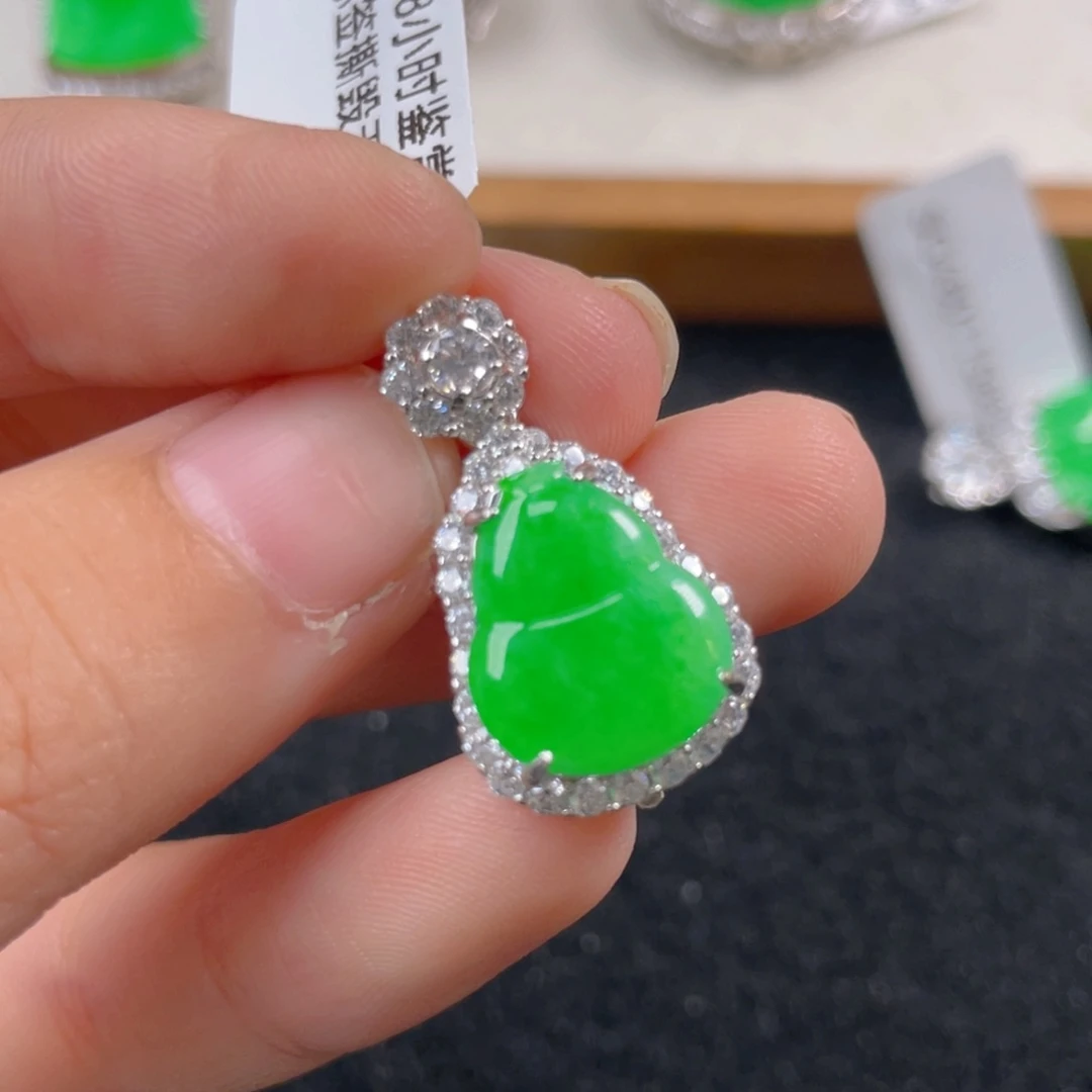 翡翠颈饰银S925镶嵌b j j j j o o