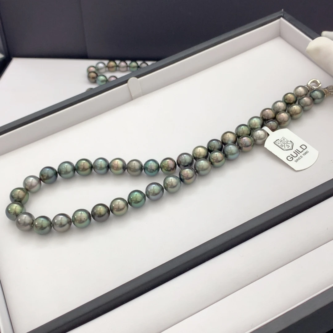 海水珍珠未镶嵌项链吉尔德大证三星半莫兰迪9-11.2mm