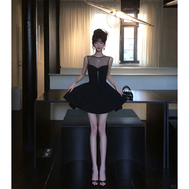 【谱写浪漫】ins气质高级感法式小香风重磅颗粒蝴蝶结礼服连衣裙