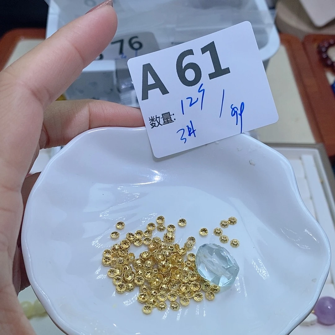 水晶珠宝半成品银S925镶嵌A61