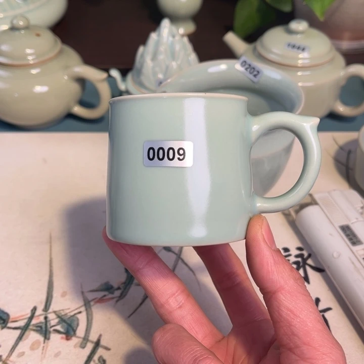 瓷杯子0009 青鸾汝瓷汝州发货
