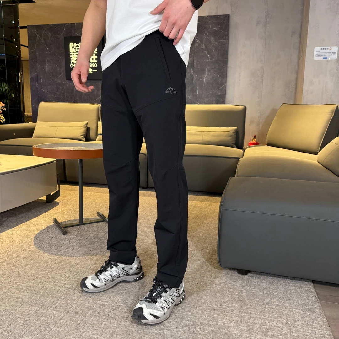户外休闲裤子男款春秋款2025爆款新款公务员直筒软壳