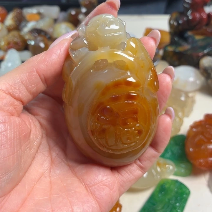 玛瑙/玉髓未镶嵌吊坠(不含链)