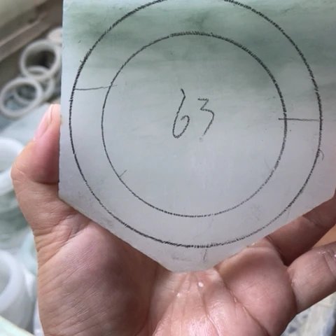 林***竹未镶嵌手镯石英质玉（金丝玉）加工定制