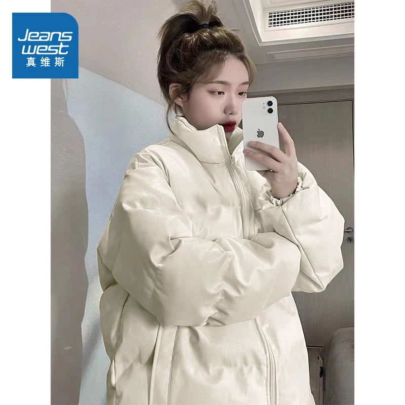 真维斯面包棉服棉衣冬季外套女时尚情侣款加厚保暖美式棉袄棉服G2