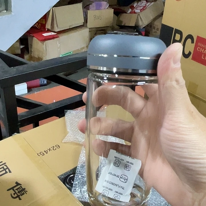 茶隔款玻璃摩妃鹅蛋杯