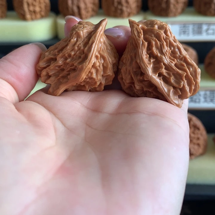 桃核把件文玩核桃小鸟