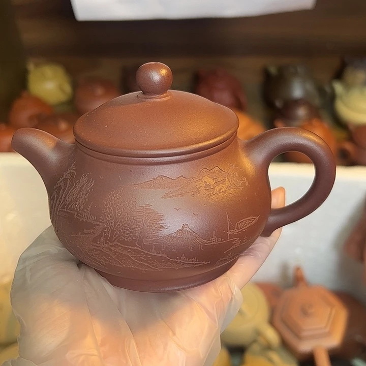 紫砂茶壶宜兴紫砂壶底槽清230