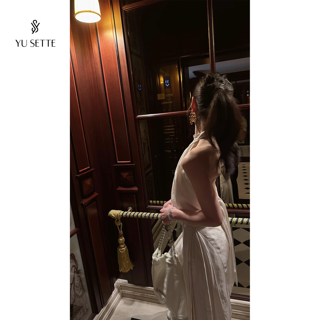 遇儿推荐【100纯醋酸露背套装】气质时尚套装20250094