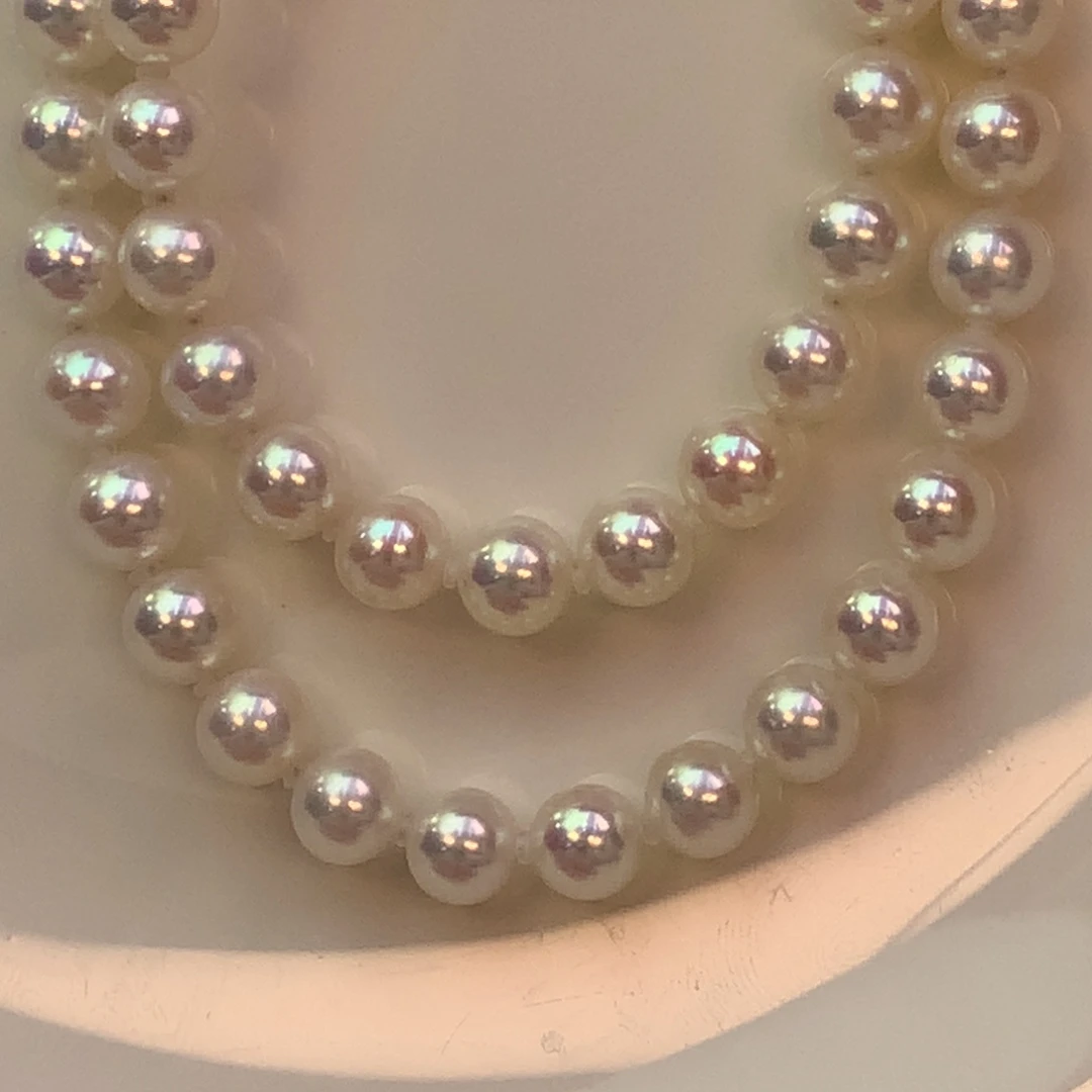 奶****颈饰银S925镶嵌淡水珍珠