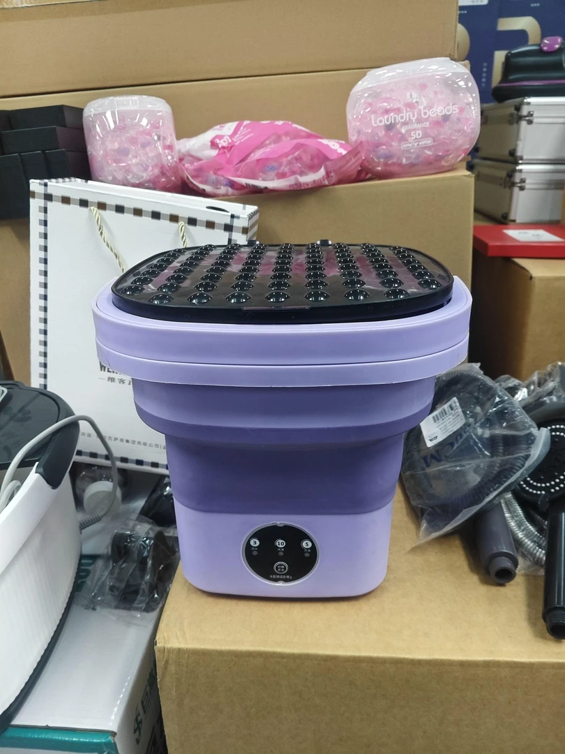 方便实用折叠洗衣机 洗袜子洗内裤【颜色随机】