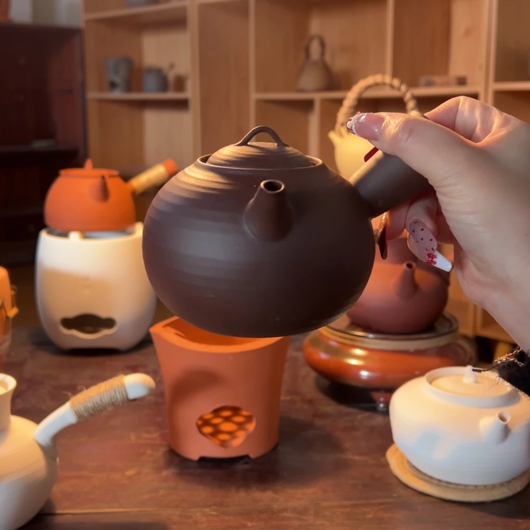 陶微瑕no退no换小珍珠侧把壶