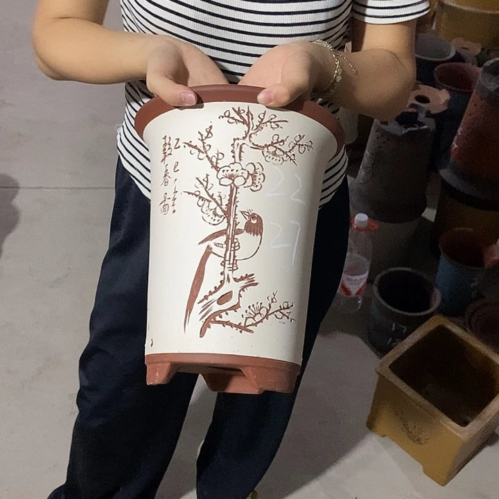 紫砂花盆紫砂花盆