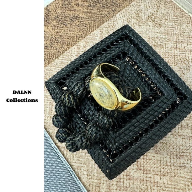铜合金手镯 DALNN Collections｜造型加分项 茶透色宽版开口手镯