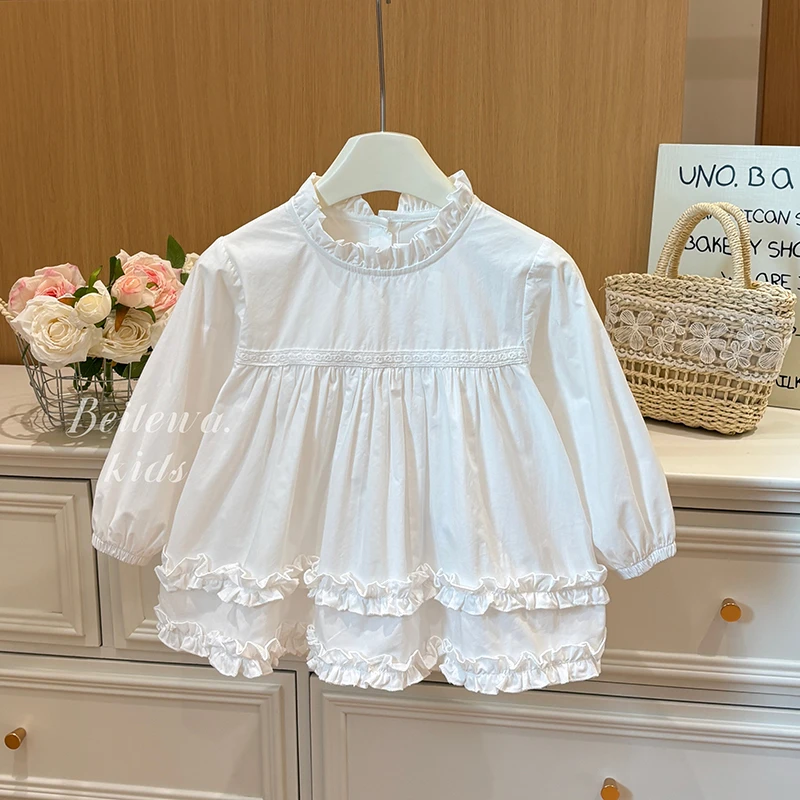 新款女童秋装衬衫女宝宝韩版儿童洋气童装女童女童衬衫长袖衬衣