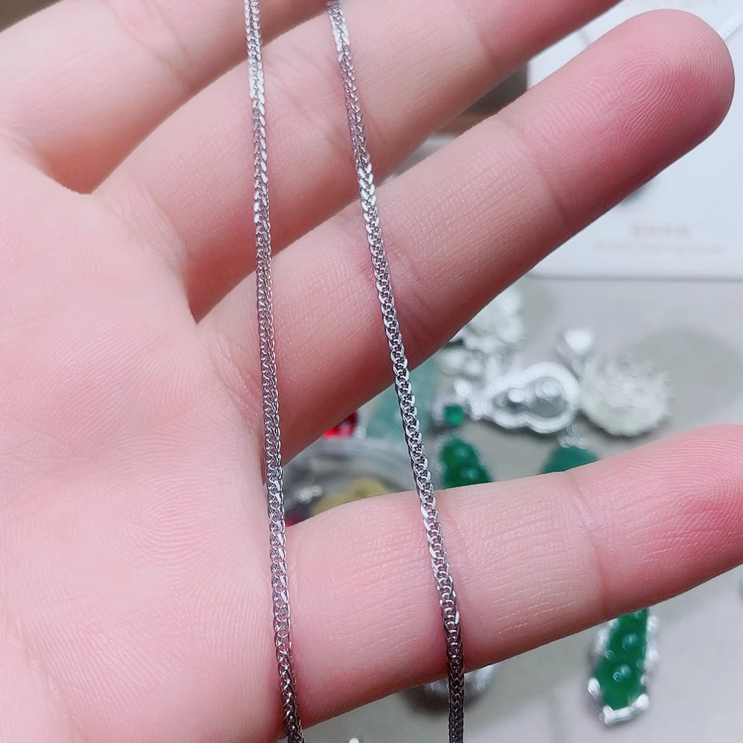 吊坠925银锆石粗肖邦链