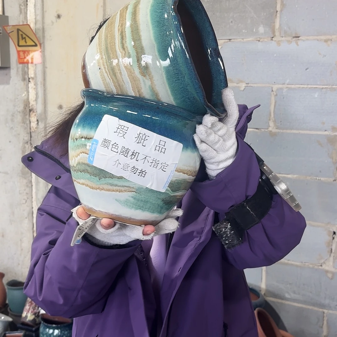 瑕疵两个高18/20红陶