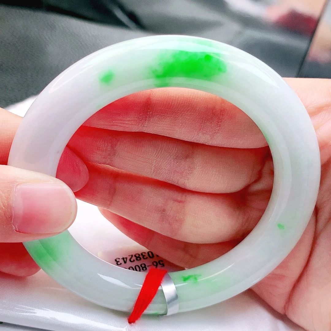 翡翠未镶嵌手镯缅甸天然a货翡翠手镯