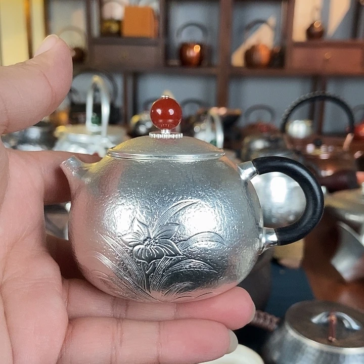 浮***芒纯手工制作一铜壶铜瓶