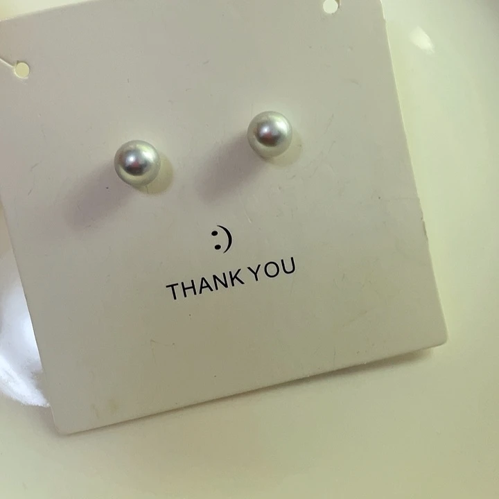 银S925镶嵌海水珍珠耳饰