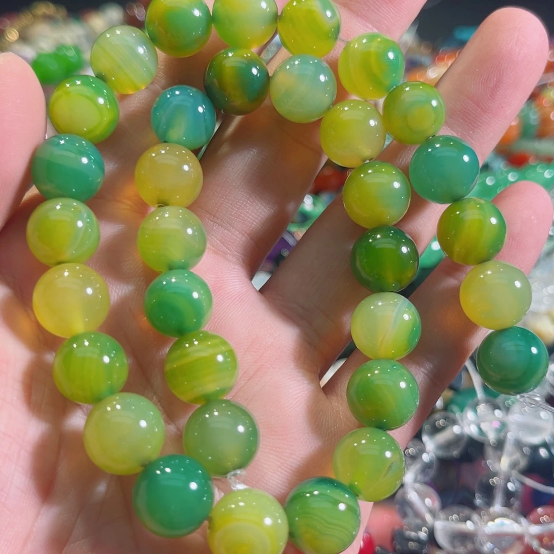 玛瑙/玉髓合金珠宝半成品葡萄玛瑙一条12mm