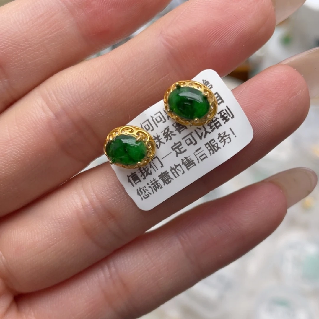 用***心翡翠银S925镶嵌颈饰