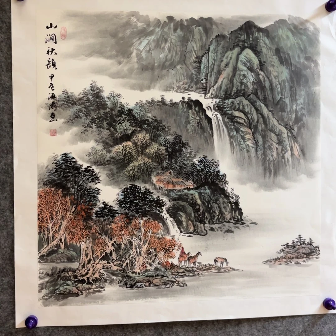 国画国画作品李海涛山水花鸟精品