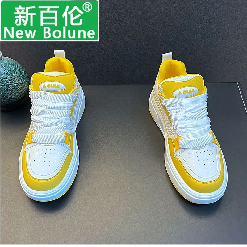 NEW BOLUNE/新百伦男鞋秋季透气运动鞋青少年轻便高级感休闲板鞋