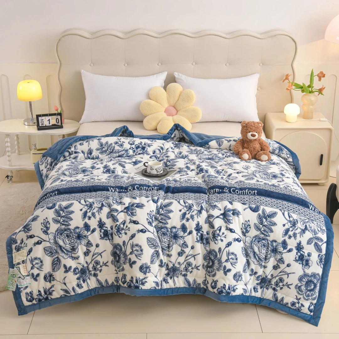 【双面牛奶绒秋冬被】新款加厚保暖春秋冬天被子单双人宿舍家用