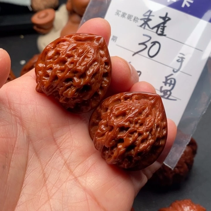 吊坠文玩核桃朱雀