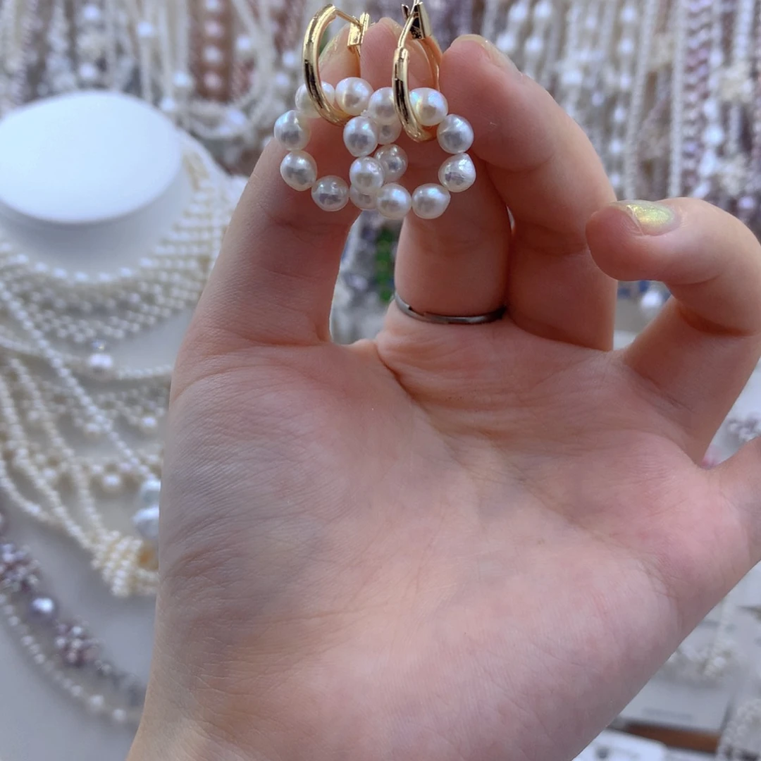 颈饰合金淡水珍珠